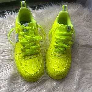 Nike Yellow Sneakers Low-Top Breathable